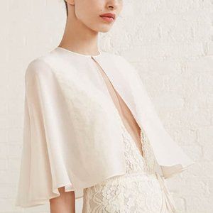 Reformation Bridal Ivory Capelet